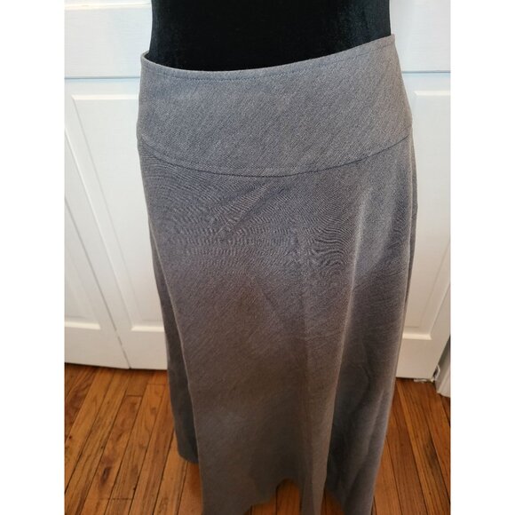 East 5th Gray A Line Midi Skirt Full Riding Skirt 16 Old Money Academia English - Picture 7 of 8